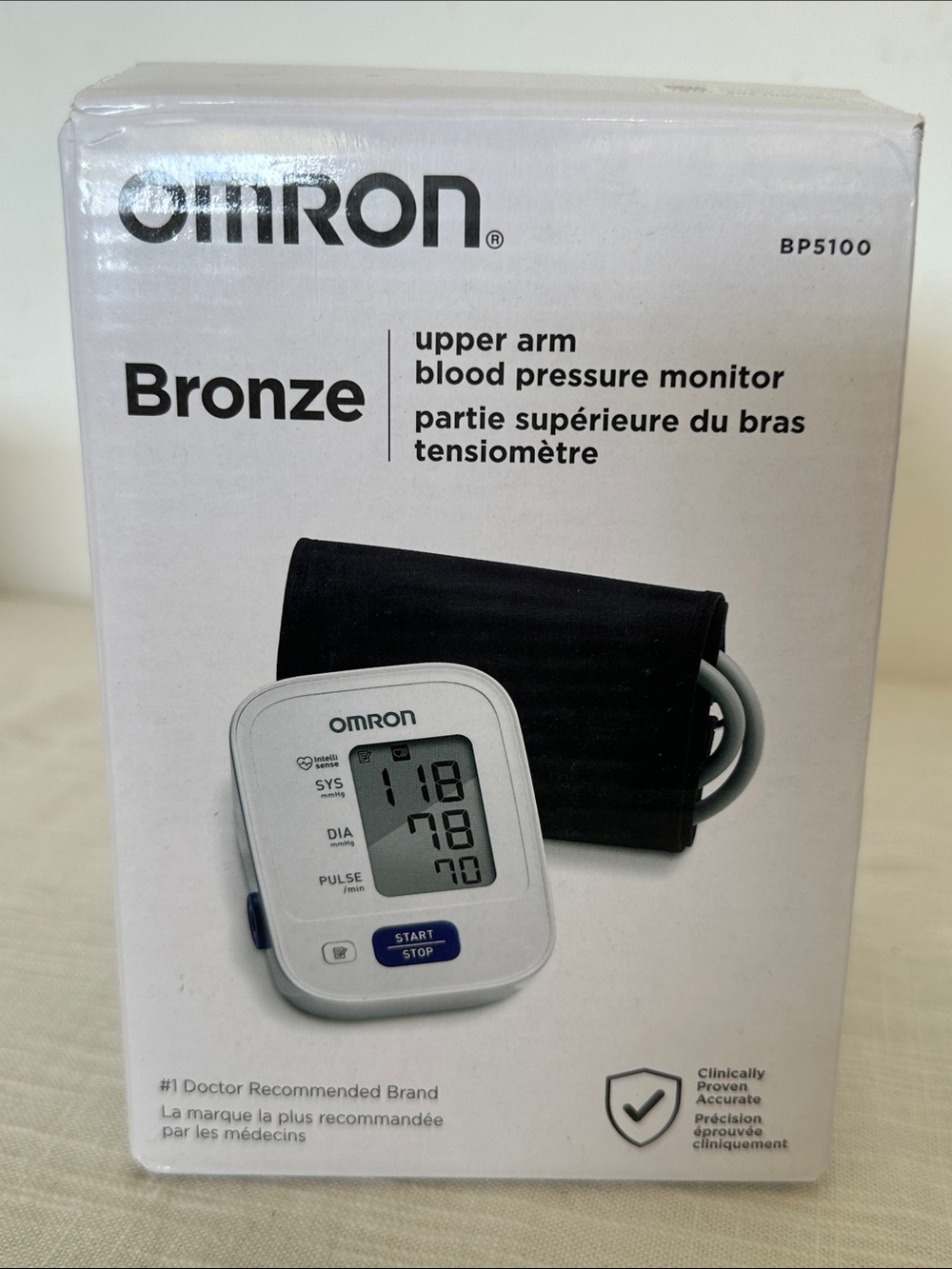 🥕 NWT Omron Bronze Upper Arm Blood Pressure Monitor
